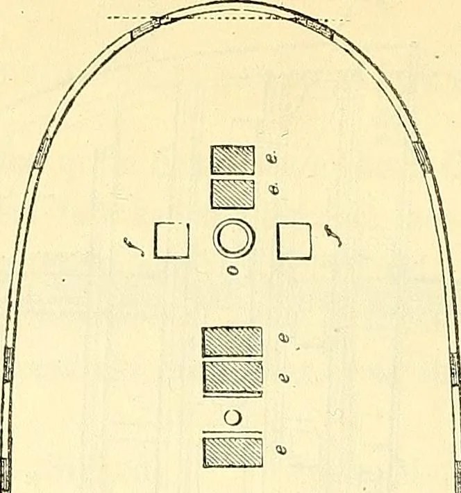 An illustration from Illustrations of the theory and practice of ventilation : with remarks on warming, exclusive lighting, and the communication of sound, 1844, leaf 399
