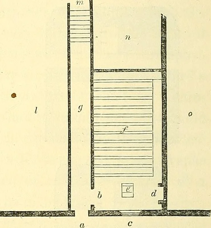 An illustration from Illustrations of the theory and practice of ventilation : with remarks on warming, exclusive lighting, and the communication of sound, 1844, leaf 65