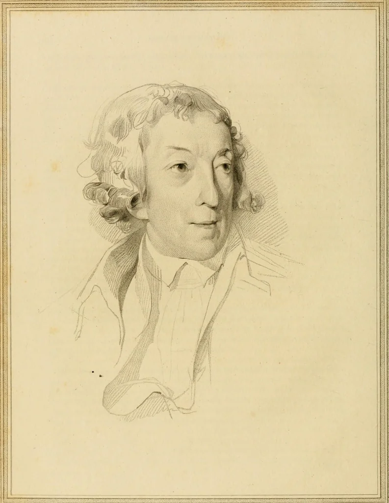 An illustration from An illustrative supplement to Pilkington's Dictionary of painters : consisting of biographical sketches, and one hundred and thirty-nine portraits, 1805, leaf 45