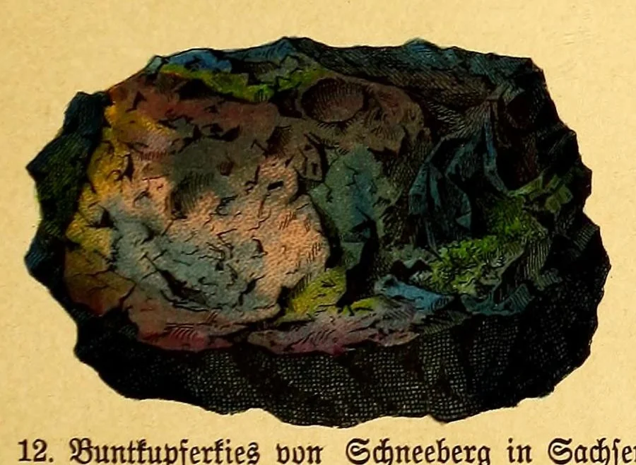 An illustration from Illustrierte Mineralogie, 1888, leaf 101