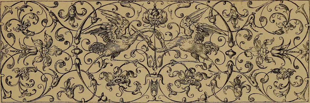 An illustration from Illustrirter Katalog der Ornamentstichsammlung des K. K. Österreich. Museums für Kunst und Industrie; Erwerbungen seit dem Jahre 1871, 1889, leaf 10