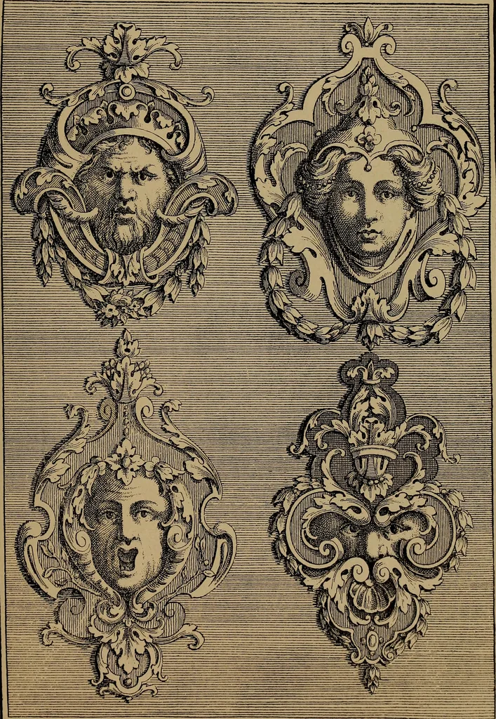 An illustration from Illustrirter Katalog der Ornamentstichsammlung des K. K. Österreich. Museums für Kunst und Industrie; Erwerbungen seit dem Jahre 1871, 1889, leaf 108