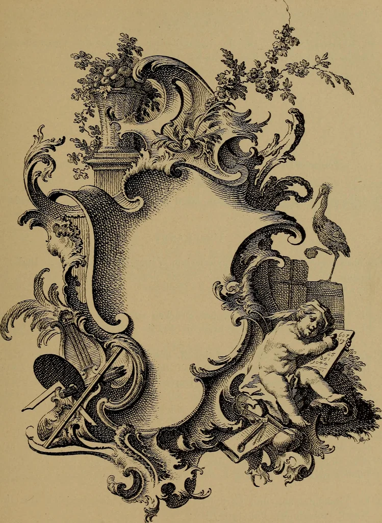An illustration from Illustrirter Katalog der Ornamentstichsammlung des K. K. Österreich. Museums für Kunst und Industrie; Erwerbungen seit dem Jahre 1871, 1889, leaf 122