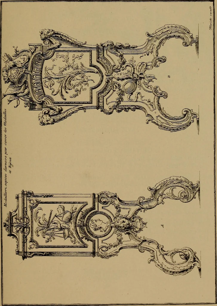 An illustration from Illustrirter Katalog der Ornamentstichsammlung des K. K. Österreich. Museums für Kunst und Industrie; Erwerbungen seit dem Jahre 1871, 1889, leaf 176