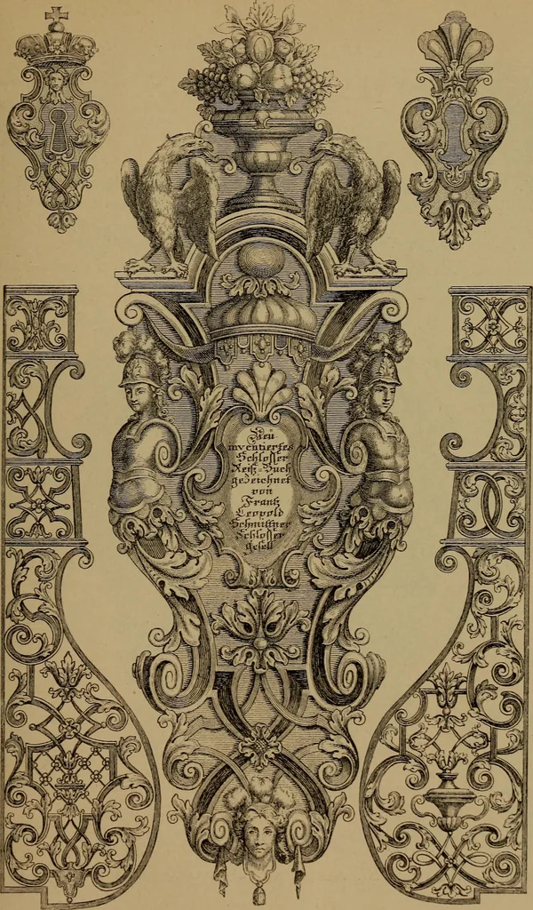 An illustration from Illustrirter Katalog der Ornamentstichsammlung des K. K. Österreich. Museums für Kunst und Industrie; Erwerbungen seit dem Jahre 1871, 1889, leaf 180
