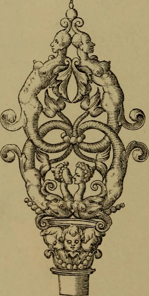 An illustration from Illustrirter Katalog der Ornamentstichsammlung des K. K. Österreich. Museums für Kunst und Industrie; Erwerbungen seit dem Jahre 1871, 1889, leaf 181