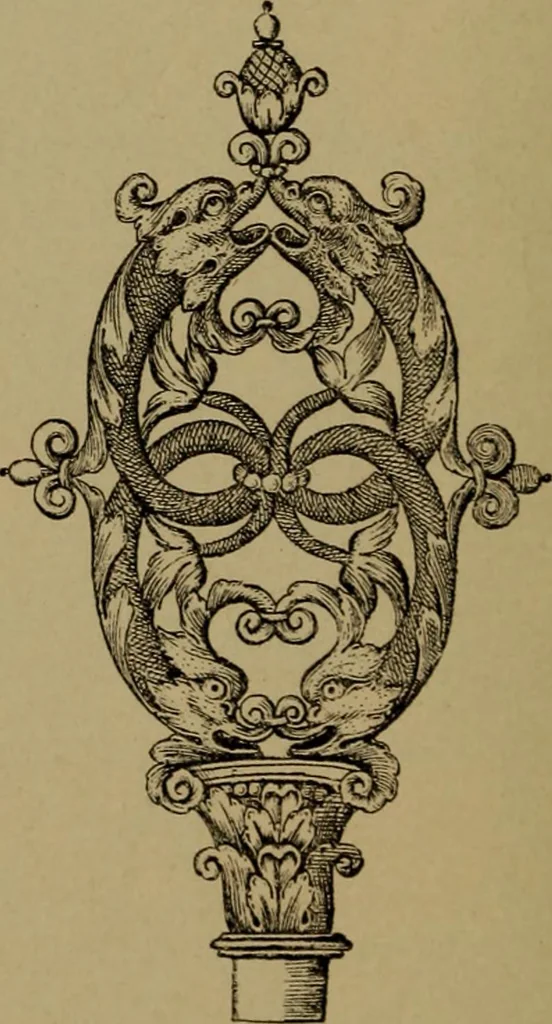 An illustration from Illustrirter Katalog der Ornamentstichsammlung des K. K. Österreich. Museums für Kunst und Industrie; Erwerbungen seit dem Jahre 1871, 1889, leaf 181
