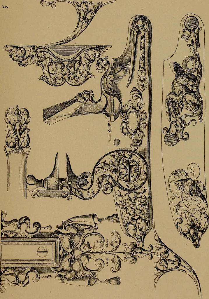 An illustration from Illustrirter Katalog der Ornamentstichsammlung des K. K. Österreich. Museums für Kunst und Industrie; Erwerbungen seit dem Jahre 1871, 1889, leaf 186