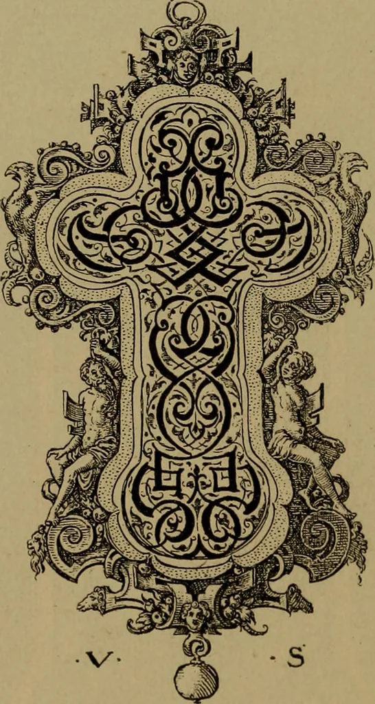 An illustration from Illustrirter Katalog der Ornamentstichsammlung des K. K. Österreich. Museums für Kunst und Industrie; Erwerbungen seit dem Jahre 1871, 1889, leaf 197