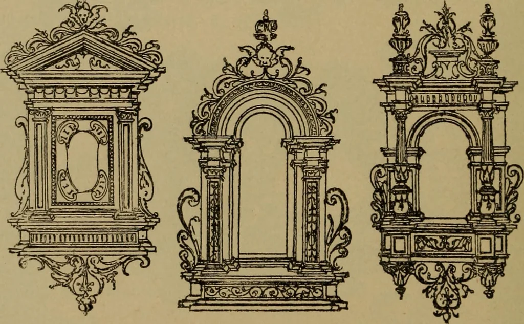 An illustration from Illustrirter Katalog der Ornamentstichsammlung des K. K. Österreich. Museums für Kunst und Industrie; Erwerbungen seit dem Jahre 1871, 1889, leaf 207