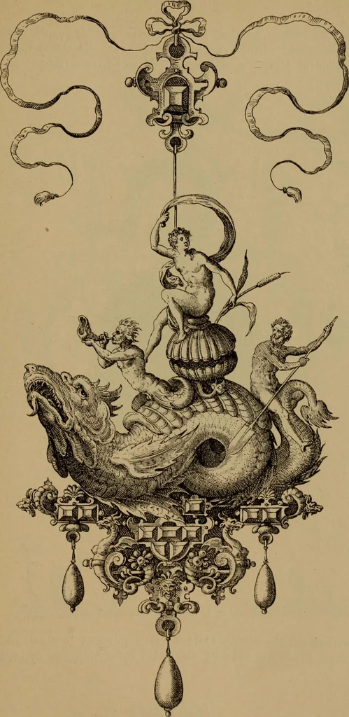 An illustration from Illustrirter Katalog der Ornamentstichsammlung des K. K. Österreich. Museums für Kunst und Industrie; Erwerbungen seit dem Jahre 1871, 1889, leaf 214