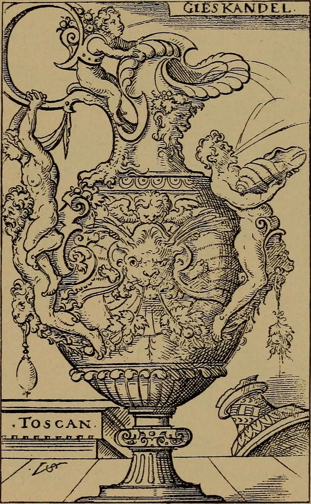 An illustration from Illustrirter Katalog der Ornamentstichsammlung des K. K. Österreich. Museums für Kunst und Industrie; Erwerbungen seit dem Jahre 1871, 1889, leaf 218