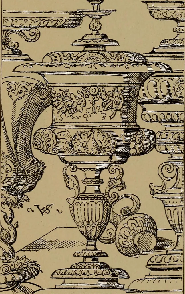 An illustration from Illustrirter Katalog der Ornamentstichsammlung des K. K. Österreich. Museums für Kunst und Industrie; Erwerbungen seit dem Jahre 1871, 1889, leaf 220