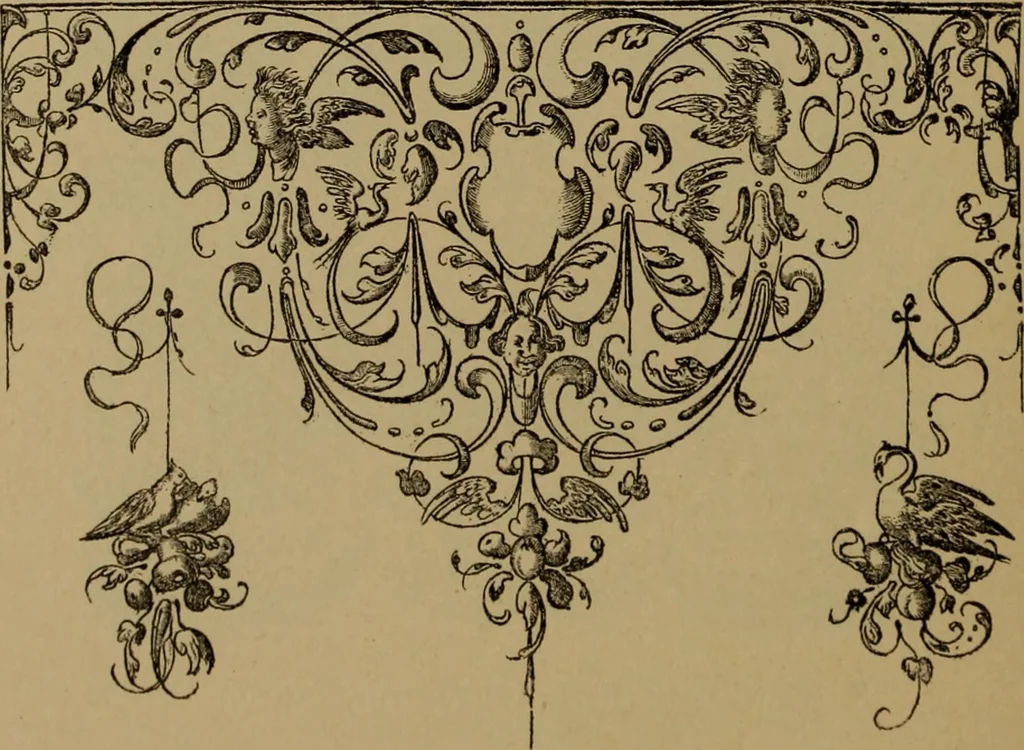 An illustration from Illustrirter Katalog der Ornamentstichsammlung des K. K. Österreich. Museums für Kunst und Industrie; Erwerbungen seit dem Jahre 1871, 1889, leaf 259