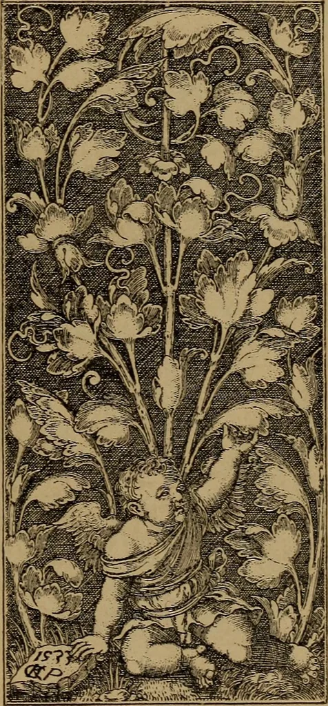 An illustration from Illustrirter Katalog der Ornamentstichsammlung des K. K. Österreich. Museums für Kunst und Industrie; Erwerbungen seit dem Jahre 1871, 1889, leaf 26