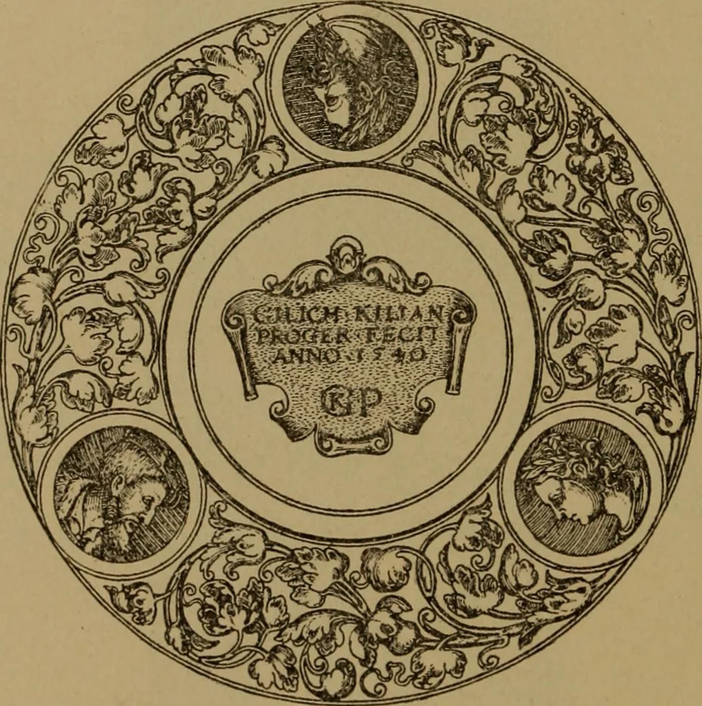An illustration from Illustrirter Katalog der Ornamentstichsammlung des K. K. Österreich. Museums für Kunst und Industrie; Erwerbungen seit dem Jahre 1871, 1889, leaf 27