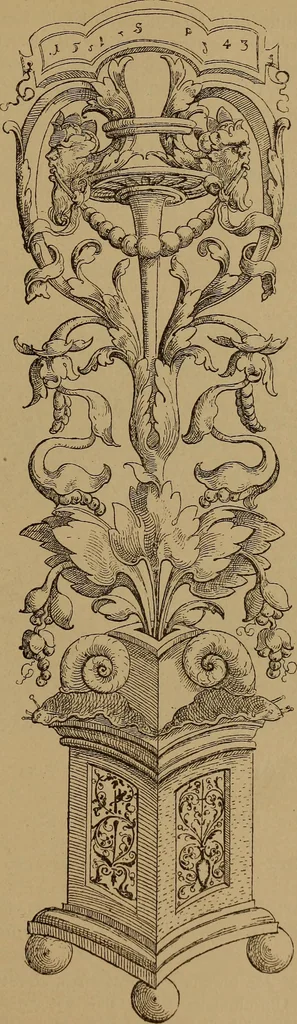 An illustration from Illustrirter Katalog der Ornamentstichsammlung des K. K. Österreich. Museums für Kunst und Industrie; Erwerbungen seit dem Jahre 1871, 1889, leaf 28