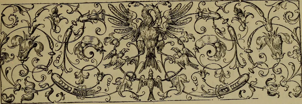 An illustration from Illustrirter Katalog der Ornamentstichsammlung des K. K. Österreich. Museums für Kunst und Industrie; Erwerbungen seit dem Jahre 1871, 1889, leaf 302