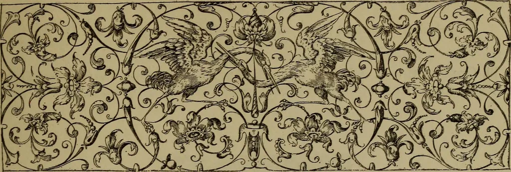 An illustration from Illustrirter Katalog der Ornamentstichsammlung des K. K. Österreich. Museums für Kunst und Industrie; Erwerbungen seit dem Jahre 1871, 1889, leaf 316
