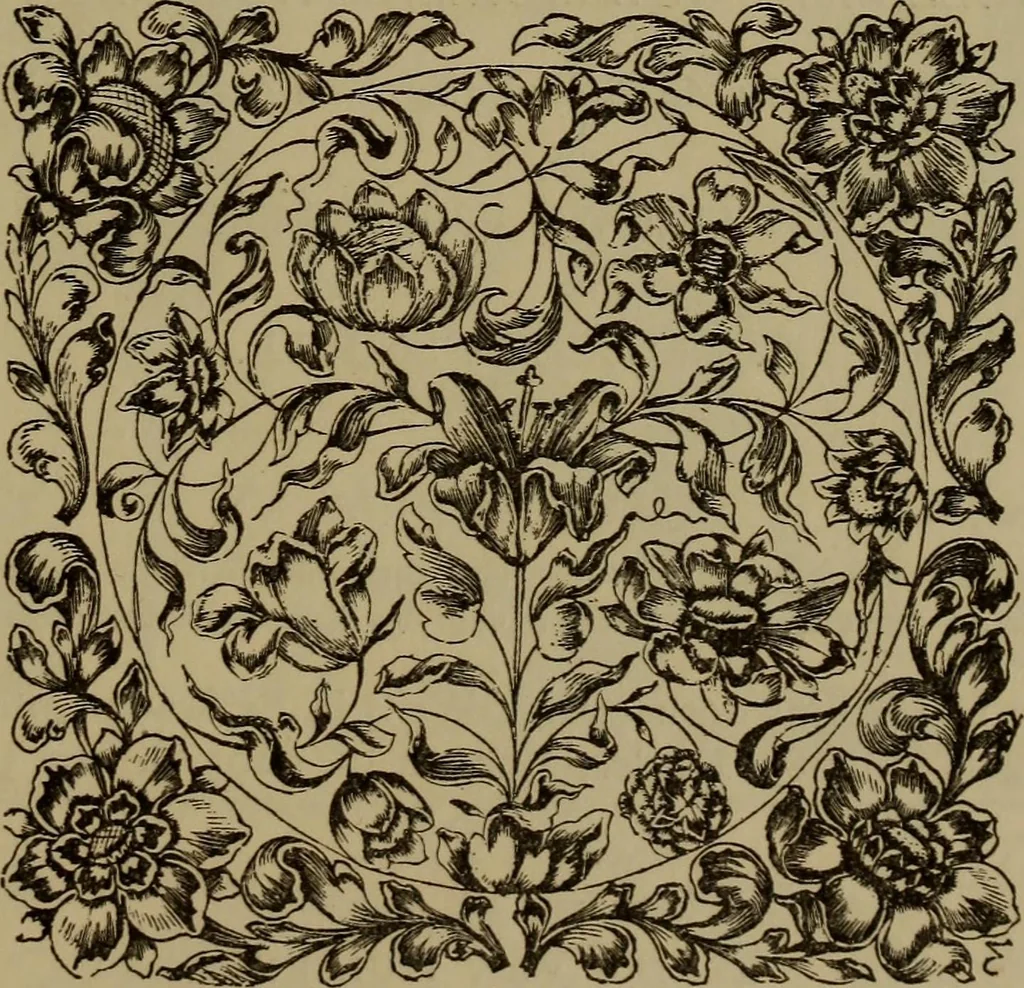 An illustration from Illustrirter Katalog der Ornamentstichsammlung des K. K. Österreich. Museums für Kunst und Industrie; Erwerbungen seit dem Jahre 1871, 1889, leaf 332