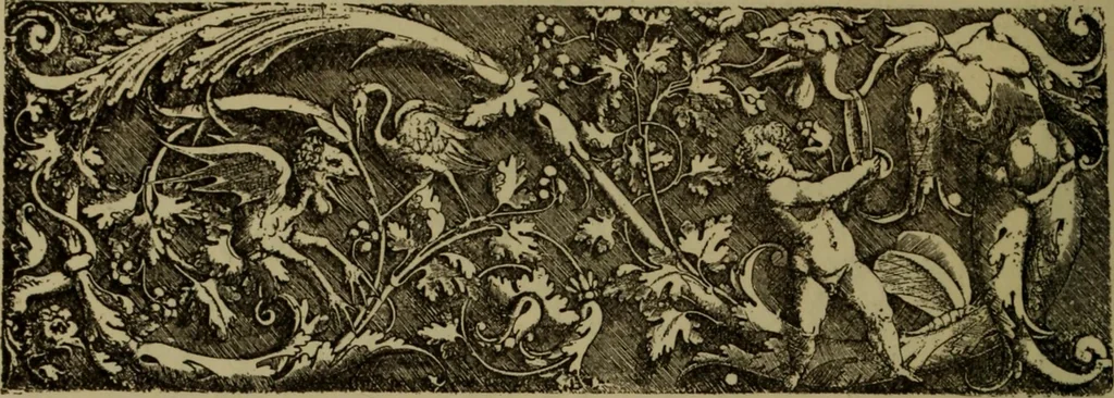An illustration from Illustrirter Katalog der Ornamentstichsammlung des K. K. Österreich. Museums für Kunst und Industrie; Erwerbungen seit dem Jahre 1871, 1889, leaf 337