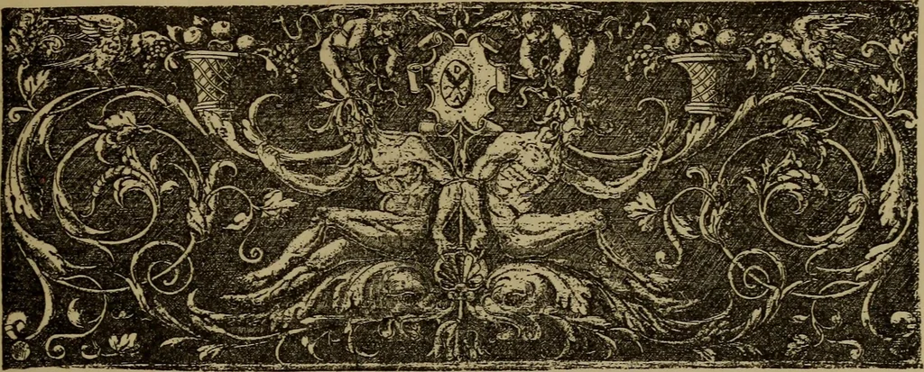 An illustration from Illustrirter Katalog der Ornamentstichsammlung des K. K. Österreich. Museums für Kunst und Industrie; Erwerbungen seit dem Jahre 1871, 1889, leaf 338