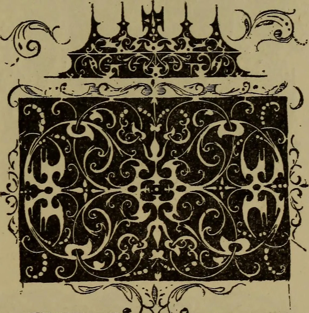 An illustration from Illustrirter Katalog der Ornamentstichsammlung des K. K. Österreich. Museums für Kunst und Industrie; Erwerbungen seit dem Jahre 1871, 1889, leaf 342