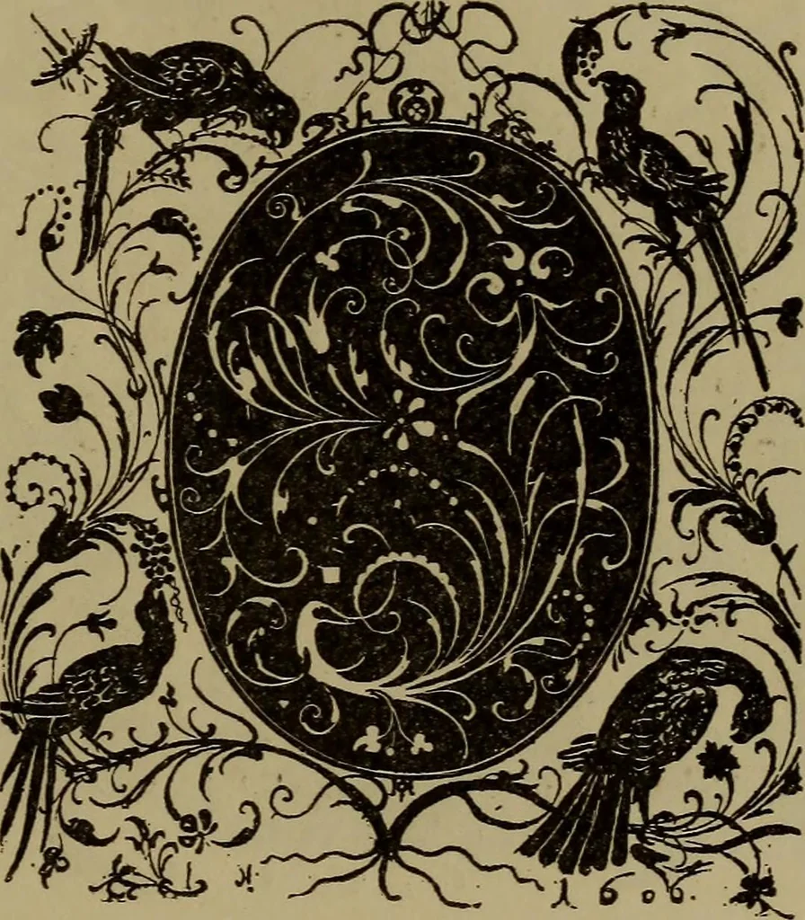 An illustration from Illustrirter Katalog der Ornamentstichsammlung des K. K. Österreich. Museums für Kunst und Industrie; Erwerbungen seit dem Jahre 1871, 1889, leaf 344