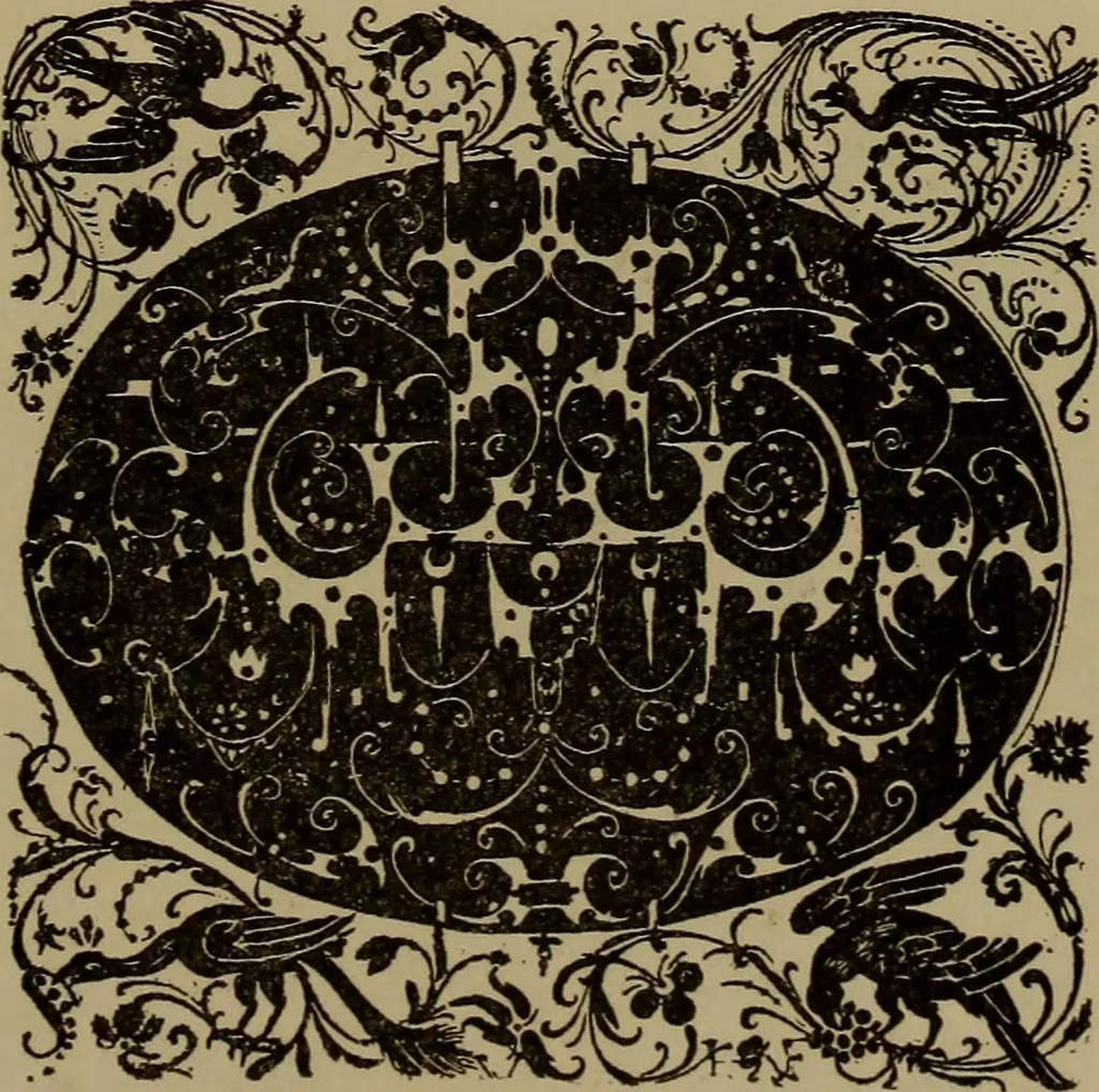 An illustration from Illustrirter Katalog der Ornamentstichsammlung des K. K. Österreich. Museums für Kunst und Industrie; Erwerbungen seit dem Jahre 1871, 1889, leaf 344