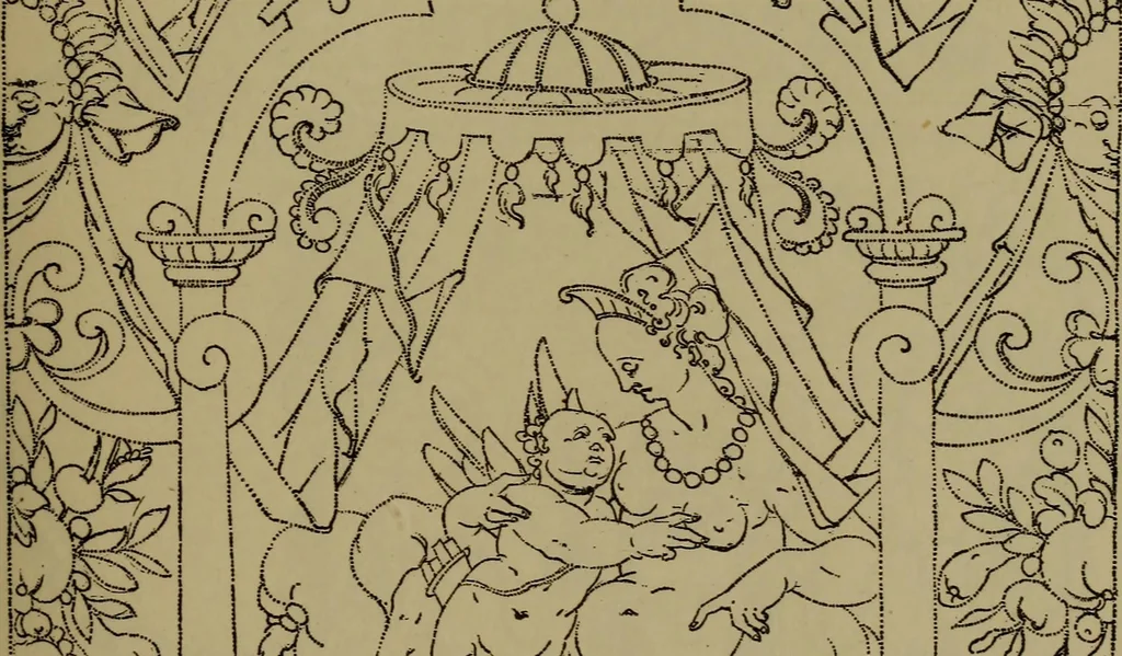 An illustration from Illustrirter Katalog der Ornamentstichsammlung des K. K. Österreich. Museums für Kunst und Industrie; Erwerbungen seit dem Jahre 1871, 1889, leaf 354