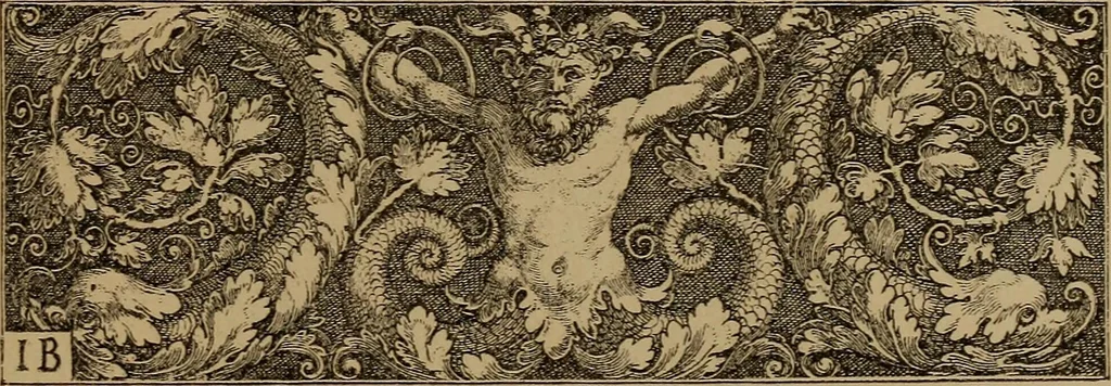 An illustration from Illustrirter Katalog der Ornamentstichsammlung des K. K. Österreich. Museums für Kunst und Industrie; Erwerbungen seit dem Jahre 1871, 1889, leaf 36