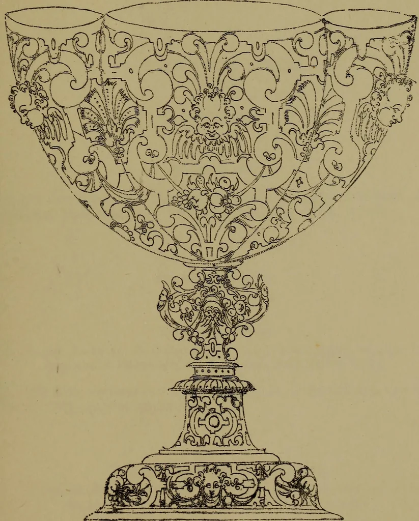An illustration from Illustrirter Katalog der Ornamentstichsammlung des K. K. Österreich. Museums für Kunst und Industrie; Erwerbungen seit dem Jahre 1871, 1889, leaf 364