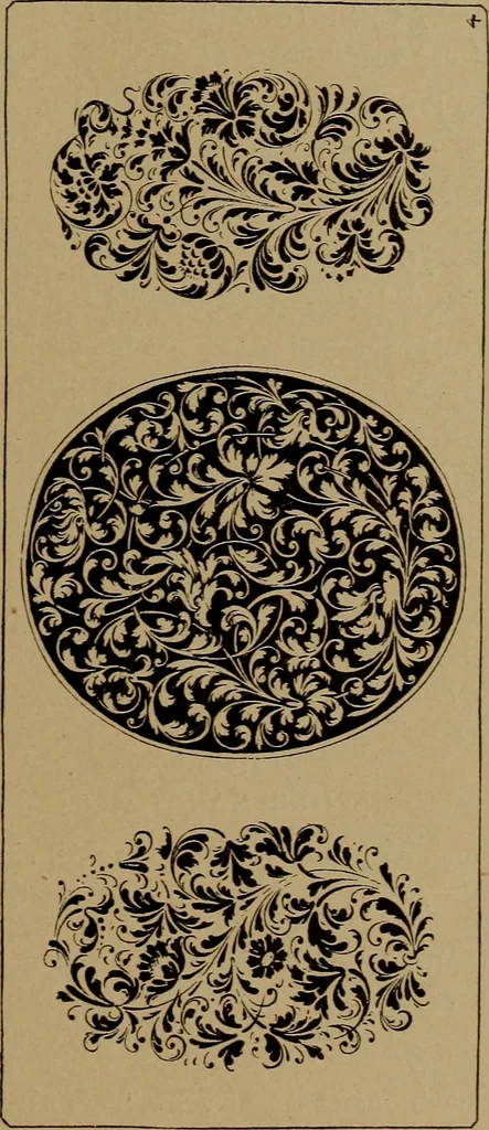 An illustration from Illustrirter Katalog der Ornamentstichsammlung des K. K. Österreich. Museums für Kunst und Industrie; Erwerbungen seit dem Jahre 1871, 1889, leaf 42