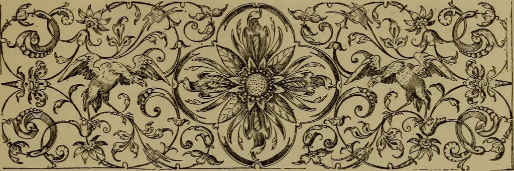 An illustration from Illustrirter Katalog der Ornamentstichsammlung des K. K. Österreich. Museums für Kunst und Industrie; Erwerbungen seit dem Jahre 1871, 1889, leaf 438