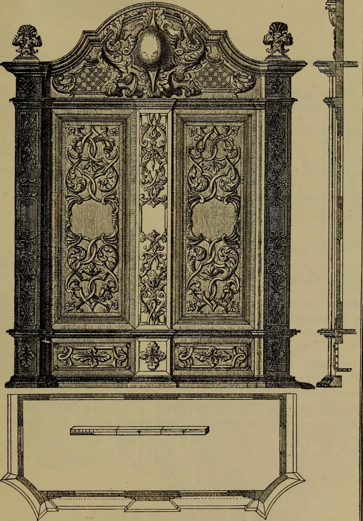 An illustration from Illustrirter Katalog der Ornamentstichsammlung des K. K. Österreich. Museums für Kunst und Industrie; Erwerbungen seit dem Jahre 1871, 1889, leaf 450