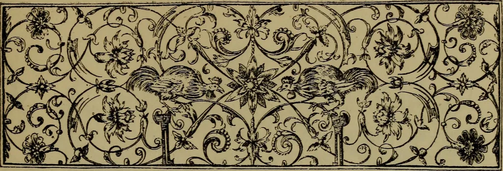 An illustration from Illustrirter Katalog der Ornamentstichsammlung des K. K. Österreich. Museums für Kunst und Industrie; Erwerbungen seit dem Jahre 1871, 1889, leaf 462