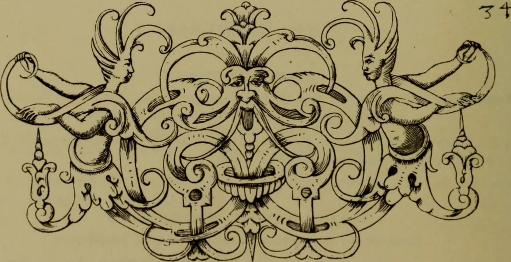 An illustration from Illustrirter Katalog der Ornamentstichsammlung des K. K. Österreich. Museums für Kunst und Industrie; Erwerbungen seit dem Jahre 1871, 1889, leaf 463