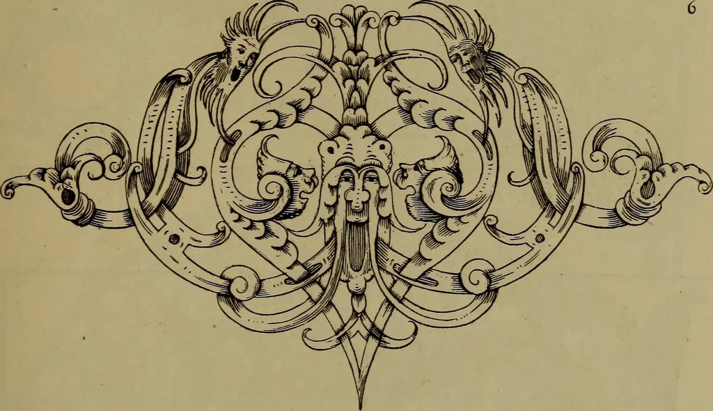 An illustration from Illustrirter Katalog der Ornamentstichsammlung des K. K. Österreich. Museums für Kunst und Industrie; Erwerbungen seit dem Jahre 1871, 1889, leaf 464