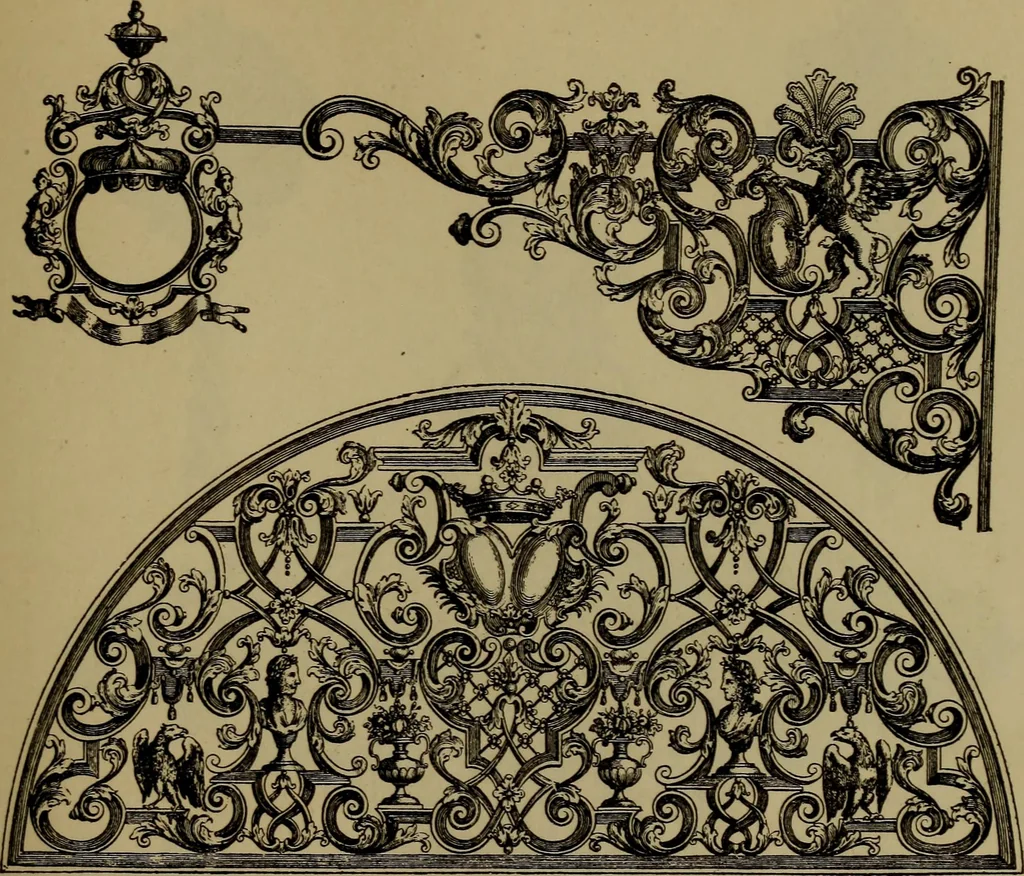 An illustration from Illustrirter Katalog der Ornamentstichsammlung des K. K. Österreich. Museums für Kunst und Industrie; Erwerbungen seit dem Jahre 1871, 1889, leaf 466