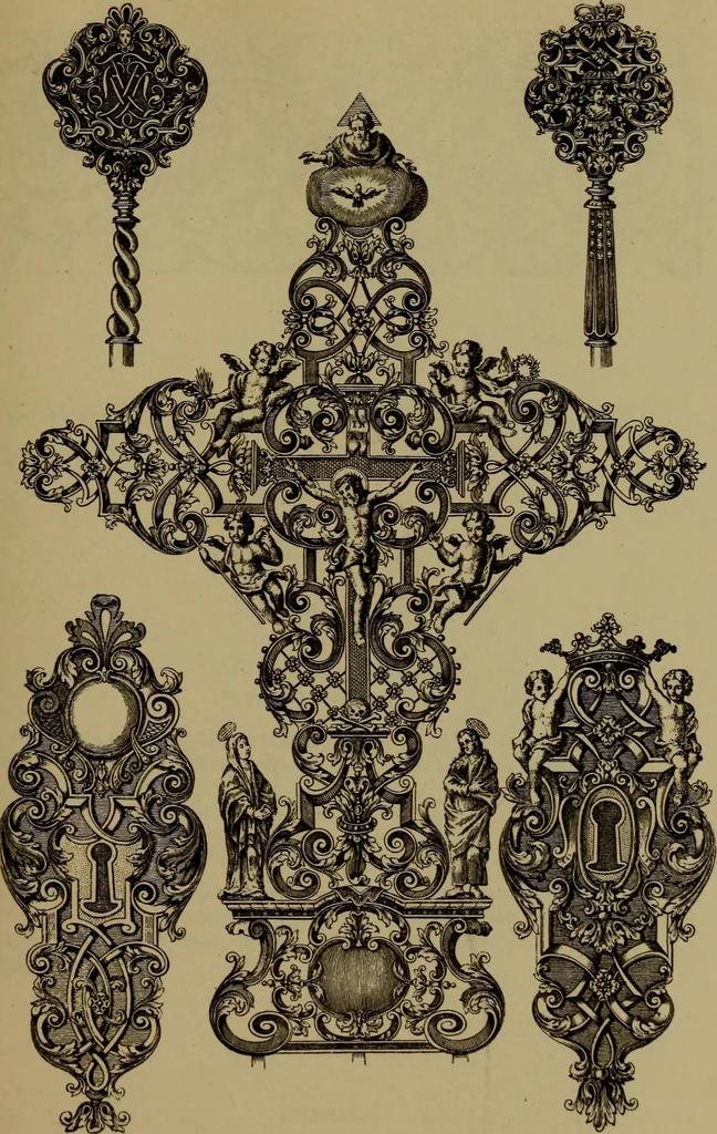 An illustration from Illustrirter Katalog der Ornamentstichsammlung des K. K. Österreich. Museums für Kunst und Industrie; Erwerbungen seit dem Jahre 1871, 1889, leaf 468