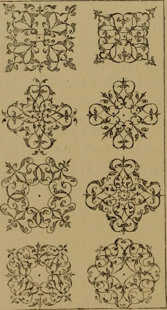 An illustration from Illustrirter Katalog der Ornamentstichsammlung des K. K. Österreich. Museums für Kunst und Industrie; Erwerbungen seit dem Jahre 1871, 1889, leaf 47