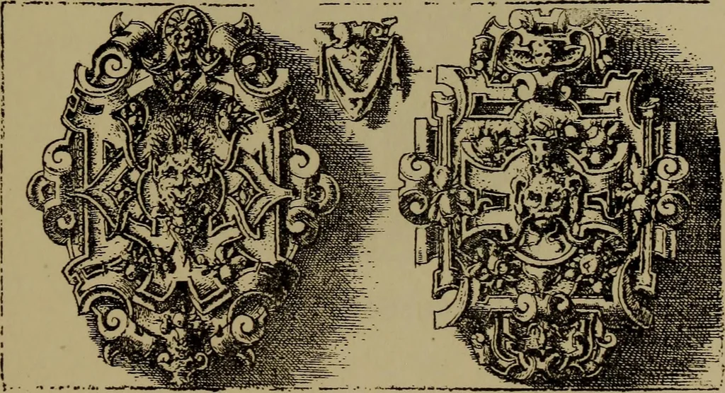 An illustration from Illustrirter Katalog der Ornamentstichsammlung des K. K. Österreich. Museums für Kunst und Industrie; Erwerbungen seit dem Jahre 1871, 1889, leaf 478