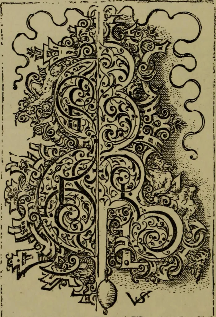 An illustration from Illustrirter Katalog der Ornamentstichsammlung des K. K. Österreich. Museums für Kunst und Industrie; Erwerbungen seit dem Jahre 1871, 1889, leaf 479