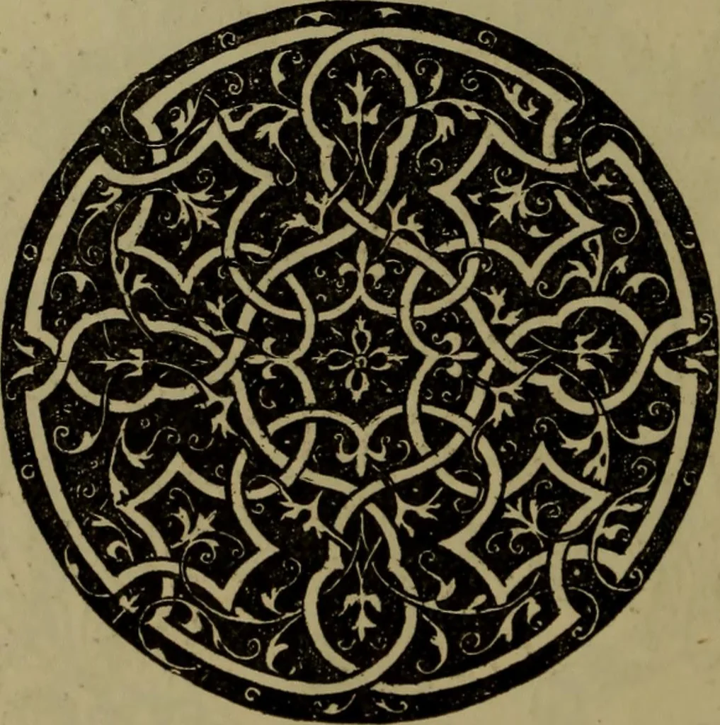 An illustration from Illustrirter Katalog der Ornamentstichsammlung des K. K. Österreich. Museums für Kunst und Industrie; Erwerbungen seit dem Jahre 1871, 1889, leaf 483