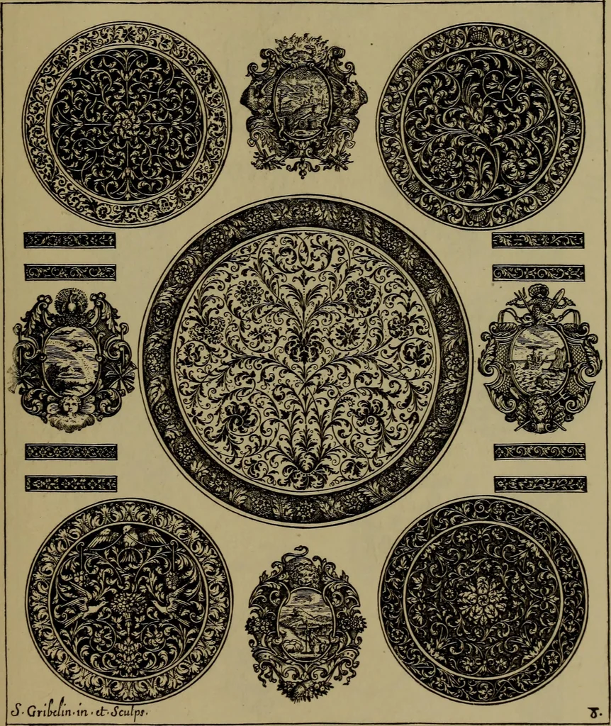 An illustration from Illustrirter Katalog der Ornamentstichsammlung des K. K. Österreich. Museums für Kunst und Industrie; Erwerbungen seit dem Jahre 1871, 1889, leaf 486