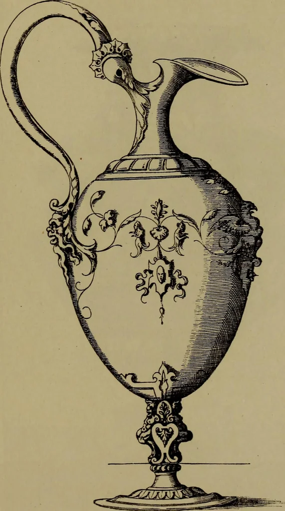 An illustration from Illustrirter Katalog der Ornamentstichsammlung des K. K. Österreich. Museums für Kunst und Industrie; Erwerbungen seit dem Jahre 1871, 1889, leaf 496