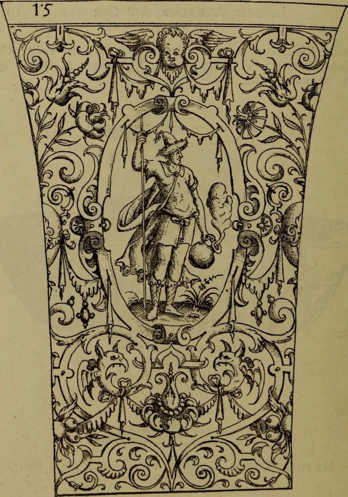 An illustration from Illustrirter Katalog der Ornamentstichsammlung des K. K. Österreich. Museums für Kunst und Industrie; Erwerbungen seit dem Jahre 1871, 1889, leaf 501