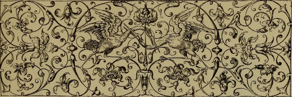 An illustration from Illustrirter Katalog der Ornamentstichsammlung des K. K. Österreich. Museums für Kunst und Industrie; Erwerbungen seit dem Jahre 1871, 1889, leaf 510