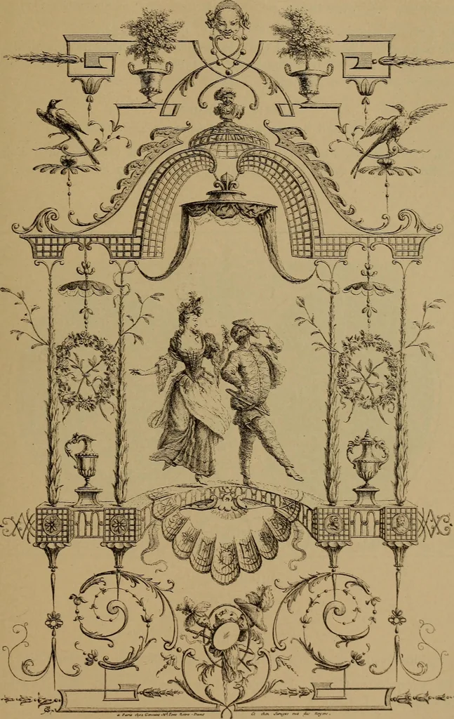 An illustration from Illustrirter Katalog der Ornamentstichsammlung des K. K. Österreich. Museums für Kunst und Industrie; Erwerbungen seit dem Jahre 1871, 1889, leaf 52