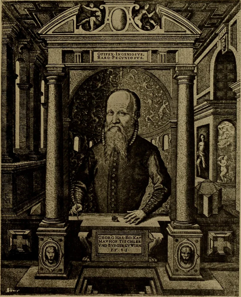 An illustration from Illustrirter Katalog der Ornamentstichsammlung des K. K. Österreich. Museums für Kunst und Industrie; Erwerbungen seit dem Jahre 1871, 1889, leaf 528
